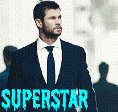 Man In Suit And Tie Superstar Poster GIF
