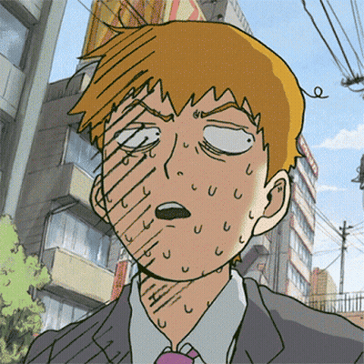Man In Suit And Tie Sweating GIF