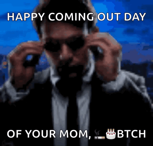 Man In Suit And Tie Talking On Cell Phone GIF