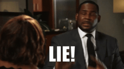 Man In Suit And Tie Talking To Woman Lie GIF