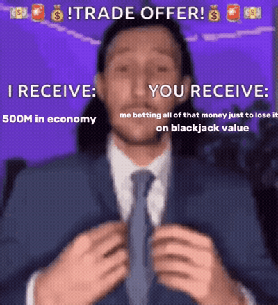 Man In Suit And Tie Trade Offer I Receive You Receive GIF