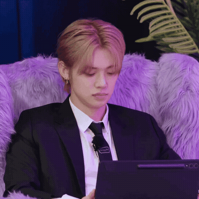Man In Suit And Tie Using Laptop GIF