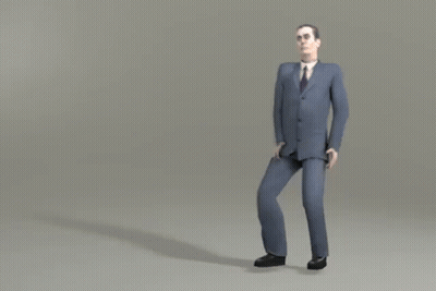 Man In Suit And Tie Walking GIF