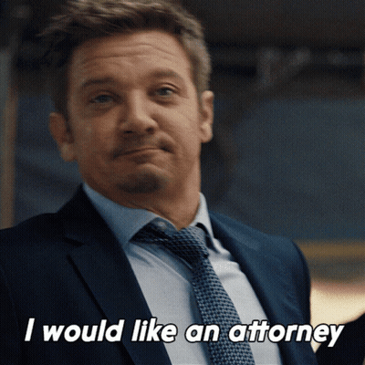 Man In Suit And Tie Wants Attorney GIF