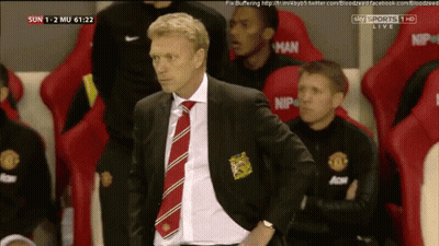 Man In Suit And Tie Watching Soccer Game GIF