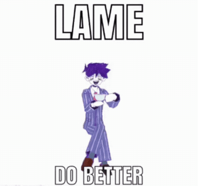 Man In Suit And Tie Wearing Mask Saying Lame Do Better GIF
