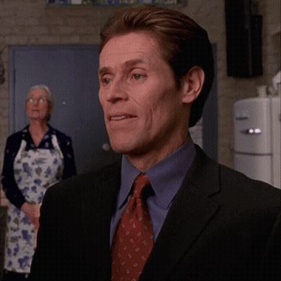 Man In Suit And Tie White Refrigerator GIF