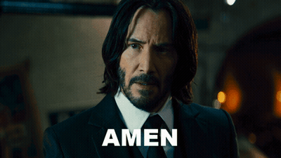 Man In Suit And Tie With Amen GIF