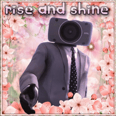 Man In Suit And Tie With Camera Head GIF