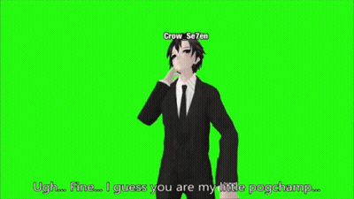 Man In Suit And Tie With Crow Seven On Head GIF