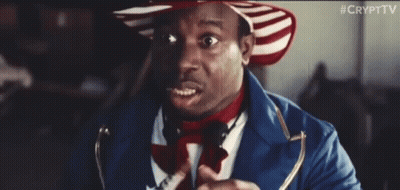 Man In Suit And Tie With Flag GIF