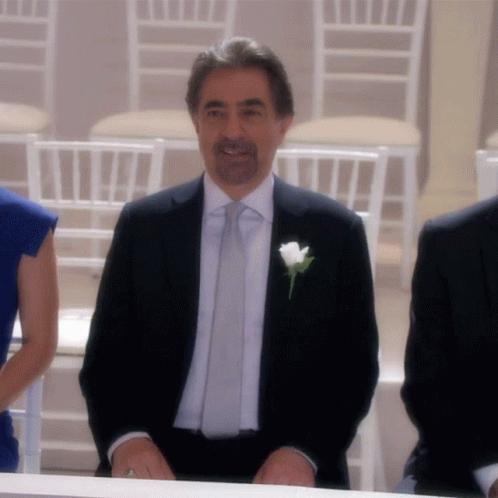 Man In Suit And Tie With Flower In Pocket GIF