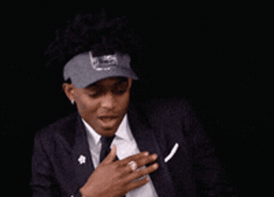 Man In Suit And Tie With Gray Hat GIF