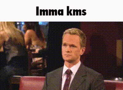 Man In Suit And Tie With Imma KMS GIF