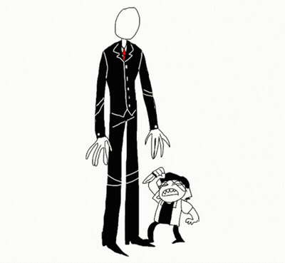 Man In Suit And Tie With Long Face Sitting In Dark Room GIF
