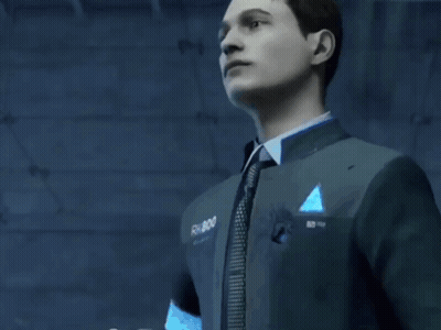 Man In Suit And Tie With NB Pocket Square GIF