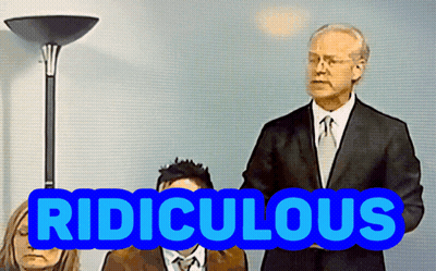 Man In Suit And Tie With Ridiculous Text GIF