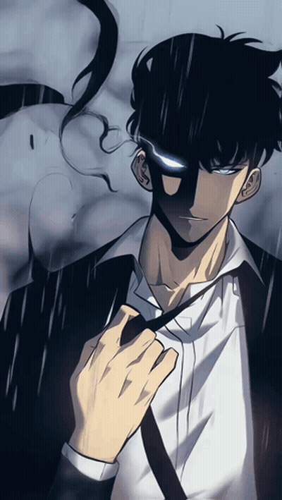 Man In Suit And Tie With Shadow GIF