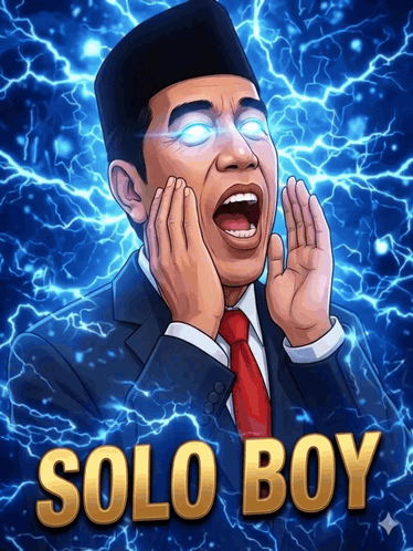 Man In Suit And Tie With Solo Boy Behind GIF