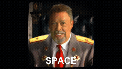 Man In Suit And Tie With Space GIF
