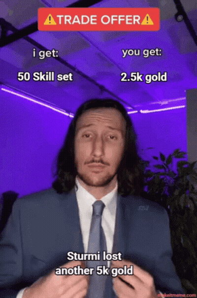 Man In Suit And Tie With Trade Offer GIF