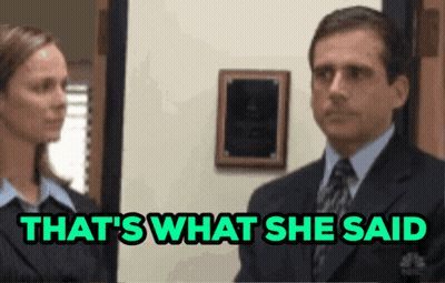 Man In Suit And Tie With What She Said GIF