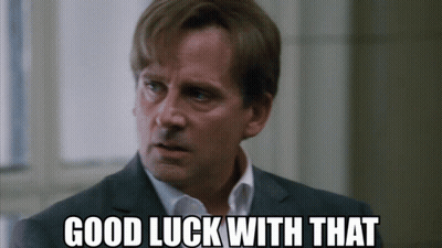 Man In Suit And White Shirt Good Luck With That GIF