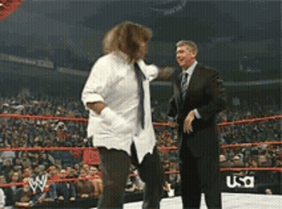 Man In Suit And Woman White Shirt Tie GIF