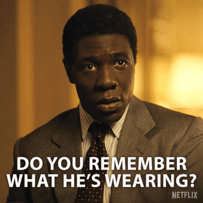 Man In Suit Asking Do You Remember What He's Wearing GIF