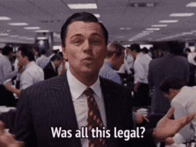 Man In Suit Asking If All This Legal GIF