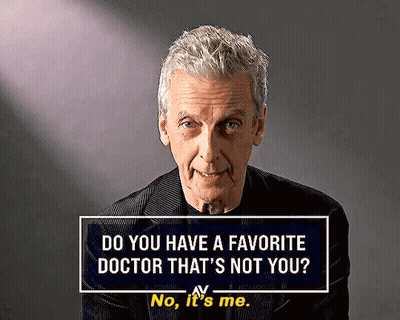 Man In Suit Asking If He Has A Favorite Doctor Not You GIF