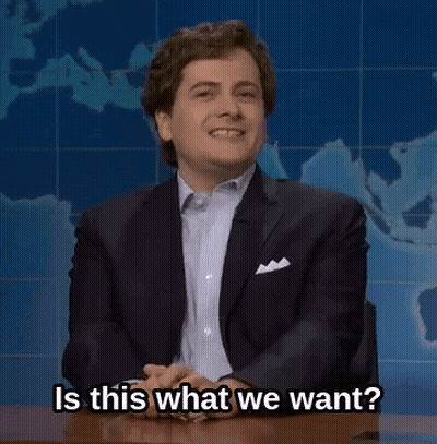 Man In Suit Asking Is This What We Want GIF