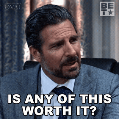 Man In Suit Asking Is This Worth It GIF