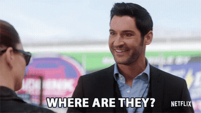 Man In Suit Asking Woman Where Are They GIF
