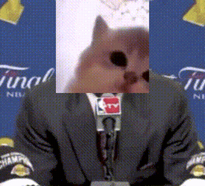 Man In Suit At Microphone Final GIF
