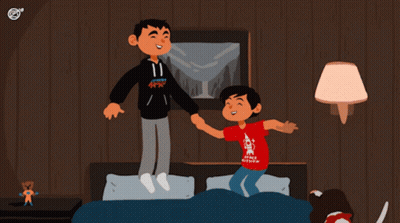 Man In Suit At Microphone In Dark Room GIF