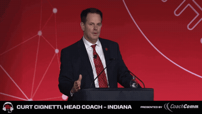 Man In Suit At Podium Saying One Play At A Time Six Seconds A Play GIF