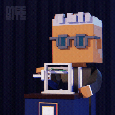 Man In Suit At Podium With Money Falling And Brrr GIF