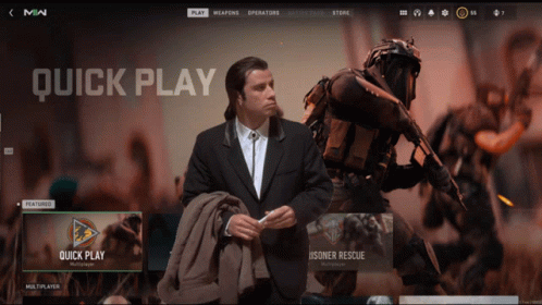 Man In Suit Before Quick Play Screen GIF