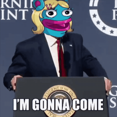 Man In Suit Behind Podium Saying I'm Gonna Come GIF