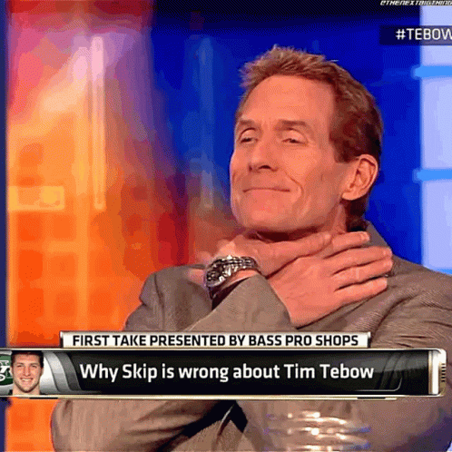 Man In Suit Being Interviewed On First Take GIF