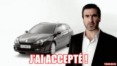 Man In Suit Beside Car Saying J'ai Accepte GIF