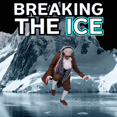 Man In Suit Breaking The Ice GIF