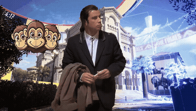 Man In Suit By Finals Sign GIF