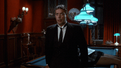 Man In Suit By Pool Table Saying I Do GIF