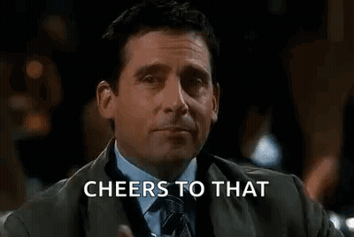 Man In Suit Cheers Whiskey GIF