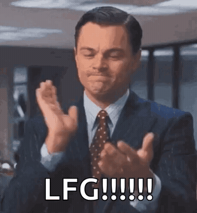 Man In Suit Clapping And Saying LFG GIF