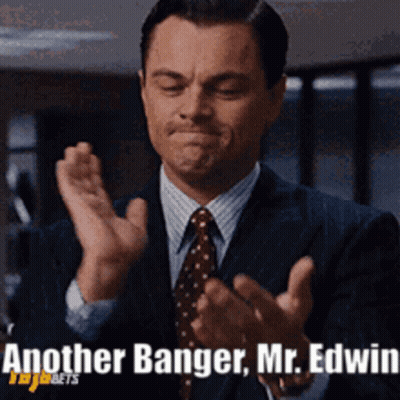 Man In Suit Clapping Another Banger Mr. Edwin GIF