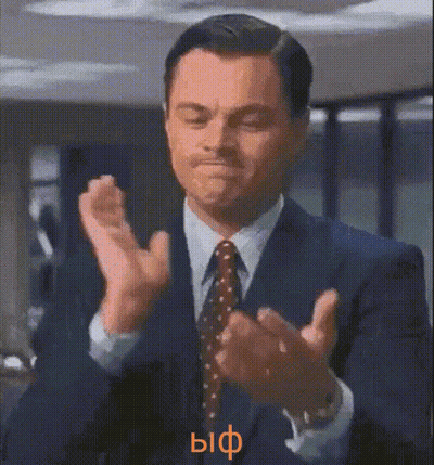 Man In Suit Clapping Hands In Front Of Window GIF