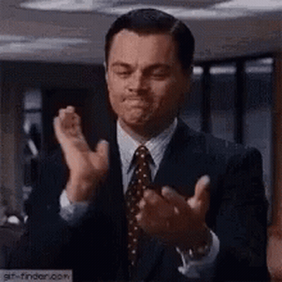 Man In Suit Clapping Hands GIF